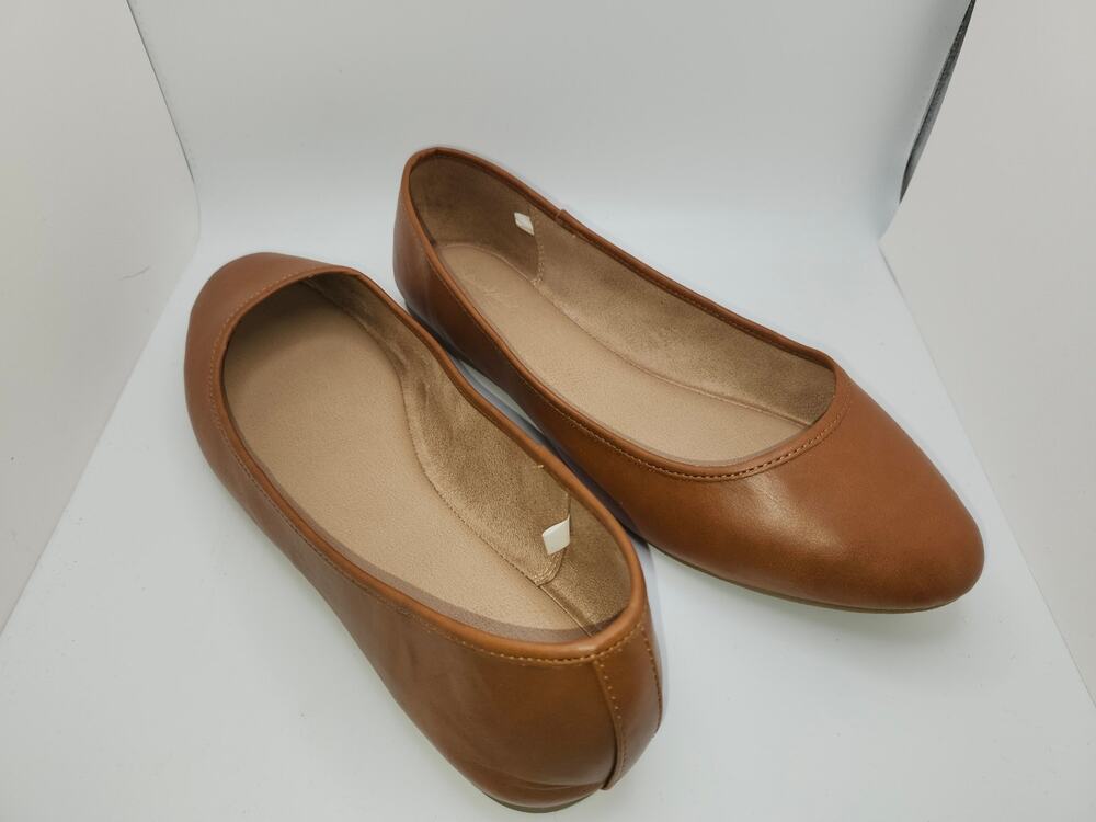 Women's Cognac Brown Everly Ballet Flats Sz 11 Universal Thread NWB